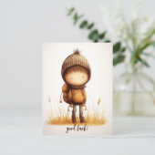 かわいい小学生 ポストカード (スタンド正面)