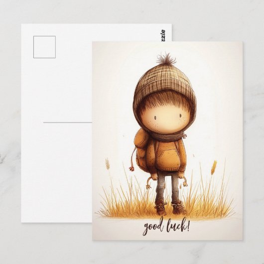 かわいい小学生 ポストカード (正面/裏面)