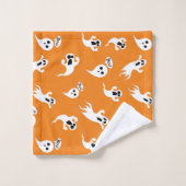 かわいい小幽霊たち怖いおもしろいハロウィーン バスタオルセット (ウォッシュタオル)