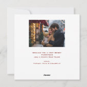 かわいい小悪魔のホリーとゴールドの弓 シーズンカード (裏面)