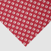 かわいい小犬の動物の赤く白い足のプリントパターン 薄葉紙 (詳細)