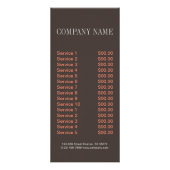 かわいい小犬動物ペットスパの獣医 ラックカード (裏面)