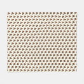 かわいい小犬 フリースブランケット (正面(横))