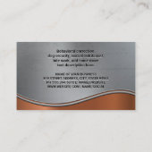 かわいい小犬 |動物サービス 名刺 (裏面)