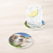 かわいい小犬(Shitzu) コースター (側面)