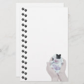 かわいい小生まれたばかりのさな文房具 便箋 (正面/裏面)