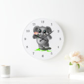 かわいい小象と花 – 甘い ラージ壁時計 (ホーム)
