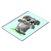 かわいい小象 ノートブック (左側)