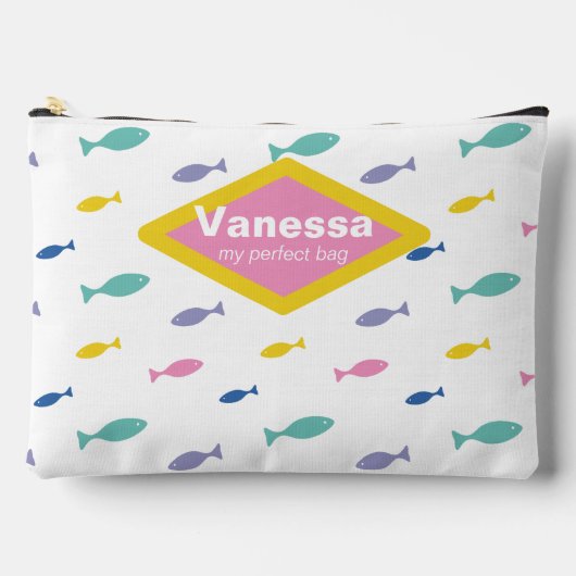 かわいい小魚。 アクセサリーポーチ (正面)