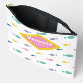 かわいい小魚。 アクセサリーポーチ (見開き)