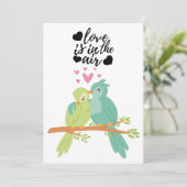 かわいい小鳥はバレンタインデーにカードが大好き シーズンカード (スタンド正面)