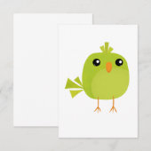 かわいい小鳥 出欠カード (正面/裏面)