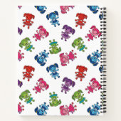 かわいい少女のパターン ノートブック (裏面)