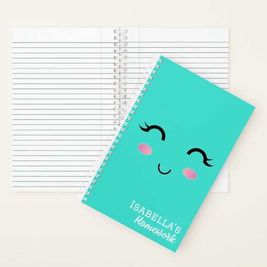 かわいい少女の日記帳 ノートブック (内側)