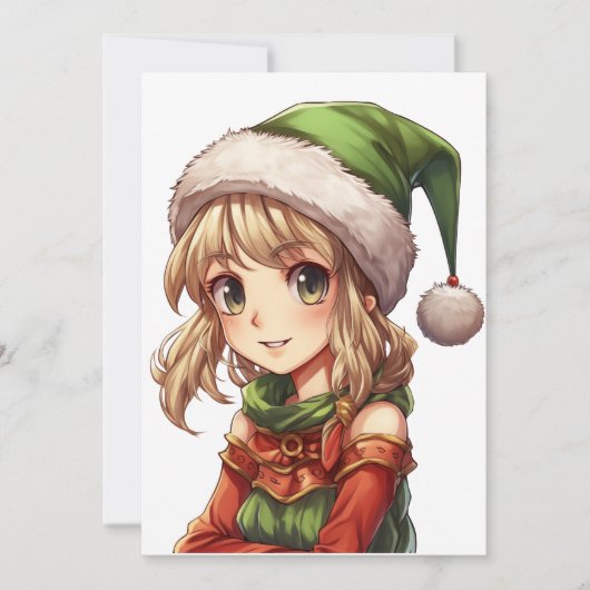 かわいい少女エルフ 招待状 (正面)