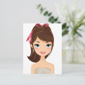 かわいい少女 ポストカード (スタンド正面)
