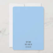 かわいい少年のベビーシャワー動物園の動物招待状 招待状 (裏面)