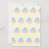 かわいい少年の誕生日招待状 招待状 (裏面)