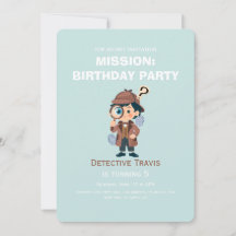 かわいい少年探偵の誕生日招待状