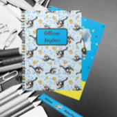 かわいい少年警察ヘリコプタープリント ノートブック