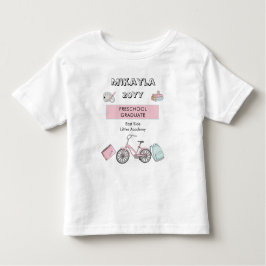 かわいい就学前の卒業名 |年 |学校 トドラーTシャツ