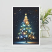 かわいい居心地のユニークヴィンテージメ素朴リークリスマス シーズンカード (スタンド正面)