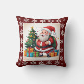 かわいい居心地の良いトレンディーサンタクロースChristmas No Photo クッション (正面)