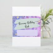 かわいい屋内トランポリン公園の誕生日の招待状 招待状 (スタンド正面)