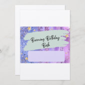 かわいい屋内トランポリン公園の誕生日の招待状 招待状 (正面/裏面)