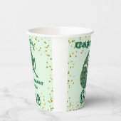 かわいい山羊座ファースト誕生日&金ゴールド紙吹雪 紙コップ (左)