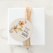 かわいい山花のベビースシャワー フェイバータグ (インサイチュ)