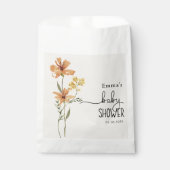 かわいい山花のベビースシャワー フェイバーバッグ (正面)