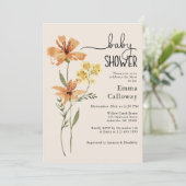 かわいい山花のベビースシャワー 招待状 (スタンド正面)