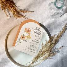 かわいい山花のベビースシャワー