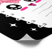 かわいい岩紙はさみハロウィーンコスチュームキッズM ポスター (角)