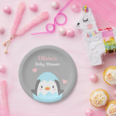 かわいい工夫のペンギンのベビーシャワーのパーティーの供給 ペーパープレート (パーティー)
