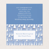 かわいい帆船の名刺へカスタマイズ 名刺 (外部フラット)