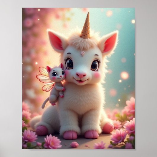 かわいい希少動物 ポスター (正面)