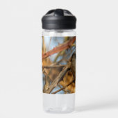 かわいい希望のブラックキャップ《鳥》アメリカゴガラソンバード ウォーターボトル (正面)