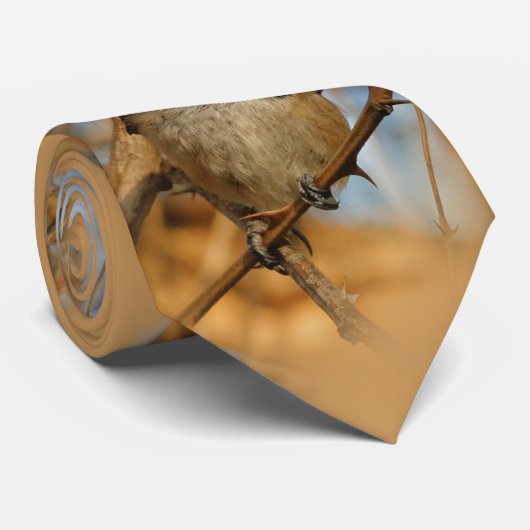 かわいい希望のブラックキャップ《鳥》アメリカゴガラソンバード ネクタイ (ロール)