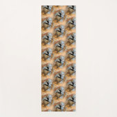 かわいい希望のブラックキャップ《鳥》アメリカゴガラソンバード ヨガマット (正面)