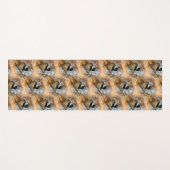 かわいい希望のブラックキャップ《鳥》アメリカゴガラソンバード ヨガマット (正面(横))