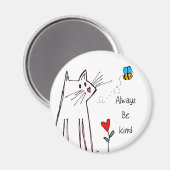 かわいい常に優しい磁石2" マグネット (正面/裏面)