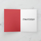 かわいい帽子のねこちゃんとクリスマスをお祝いしよう お孫さん シーズンカード (内部)