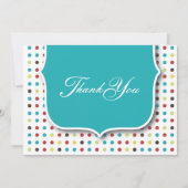 かわいい平らなカードありがとう サンキューカード (正面)