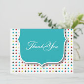 かわいい平らなカードありがとう サンキューカード (スタンド正面)