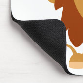 かわいい平和な漫画のライオンマウスパッド マウスパッド (コーナー)