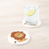 かわいい平和な漫画ライオンのコースター コースター (側面)