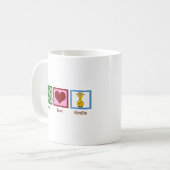 かわいい平和ラブキリン女子 コーヒーマグカップ (正面左)
