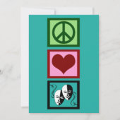 かわいい平和ラブシアタークリスマス シーズンカード (正面)